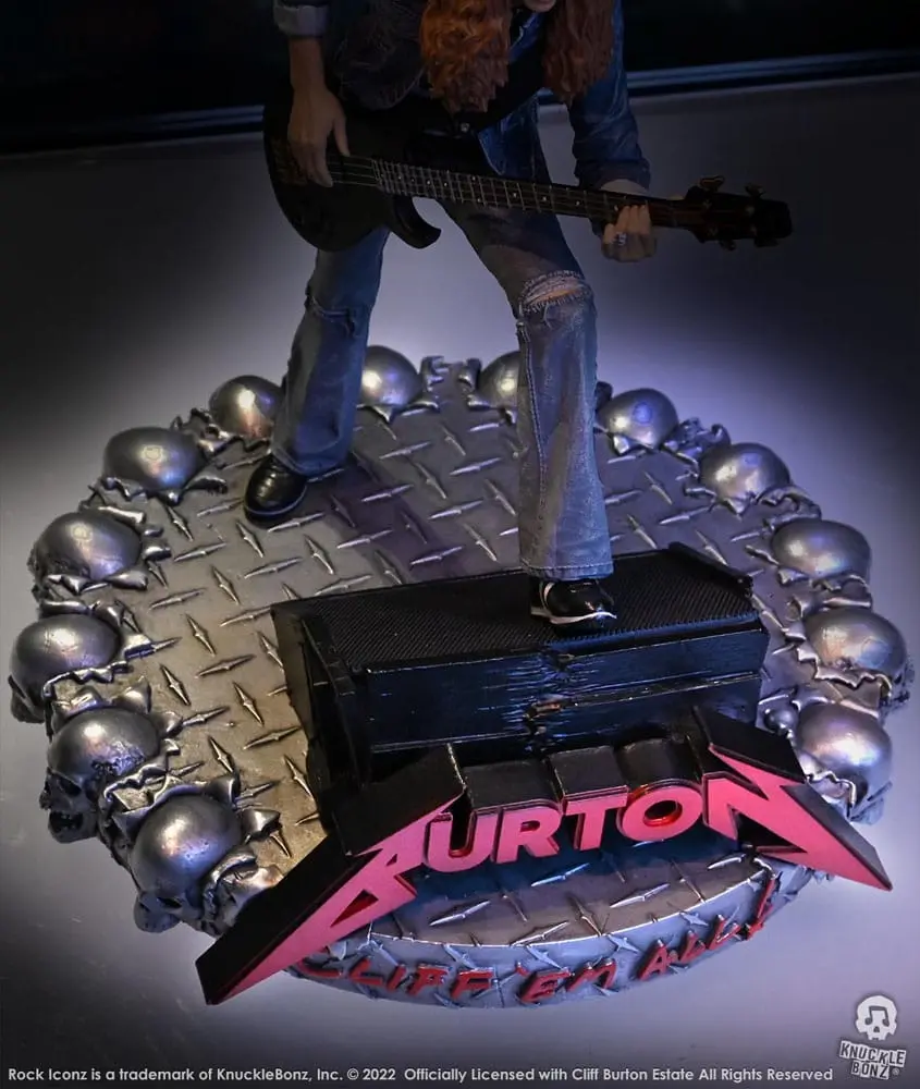 Cliff Burton Rock Iconz Socha Cliff 'Em All 22 cm produktová fotografia