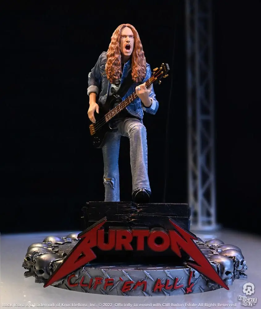 Cliff Burton Rock Iconz Socha Cliff 'Em All 22 cm produktová fotografia