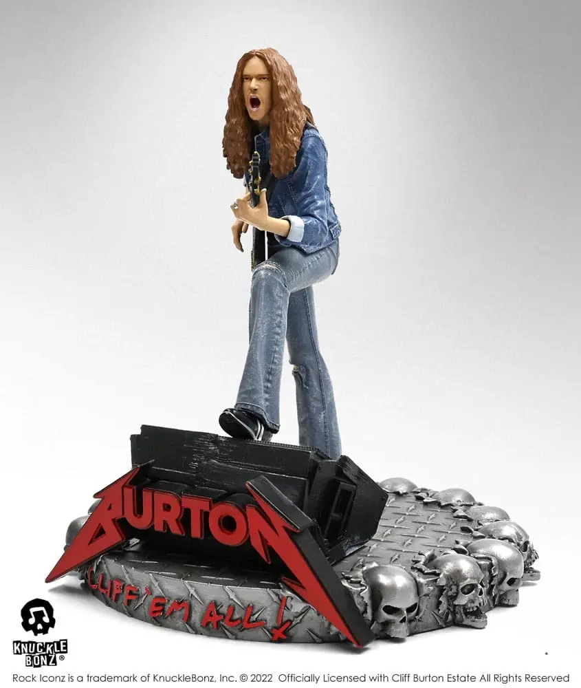 Cliff Burton Rock Iconz Socha Cliff 'Em All 22 cm produktová fotografia