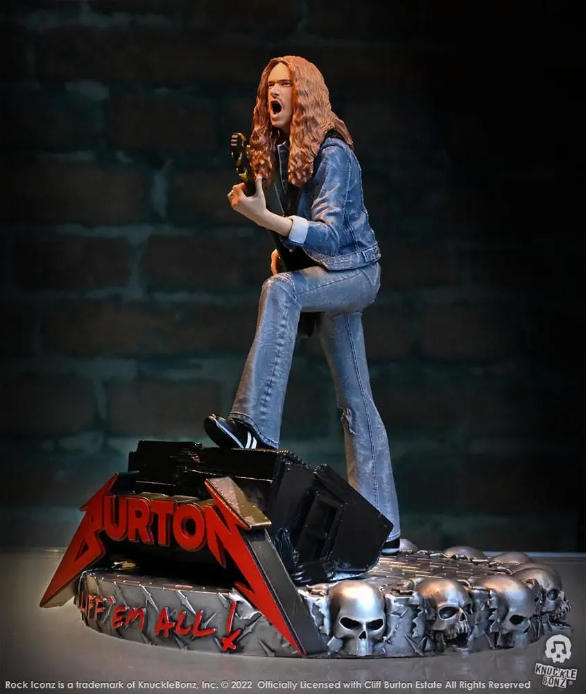 Cliff Burton Rock Iconz Socha Cliff 'Em All 22 cm produktová fotografia
