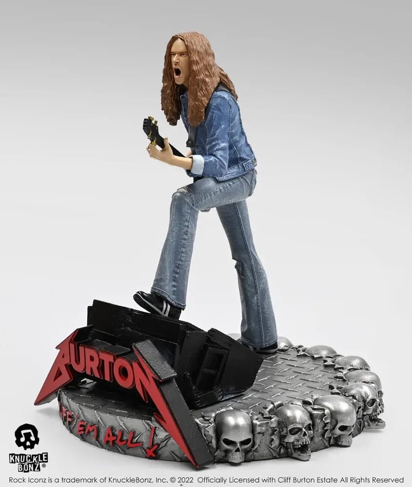 Cliff Burton Rock Iconz Socha Cliff 'Em All 22 cm produktová fotografia