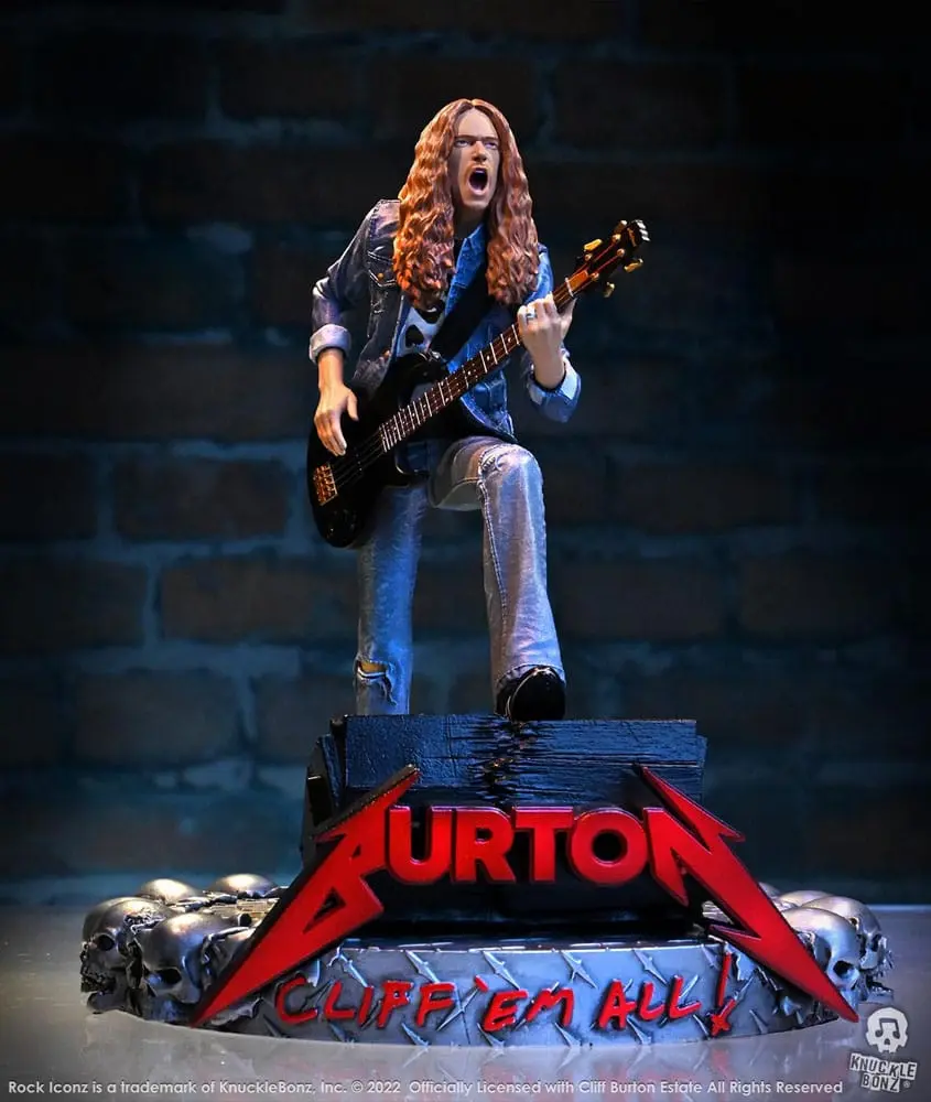 Cliff Burton Rock Iconz Socha Cliff 'Em All 22 cm produktová fotografia