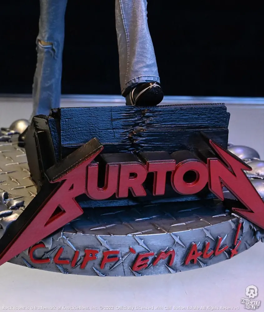 Cliff Burton Rock Iconz Socha Cliff 'Em All 22 cm produktová fotografia