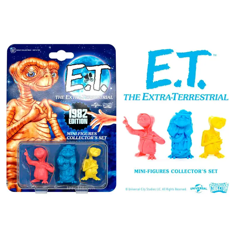 E.T. the Extra-Terrestrial Zberateľská súprava miniatúrnych figúrok, balenie po 3 ks, edícia 1982, 5 cm produktová fotografia
