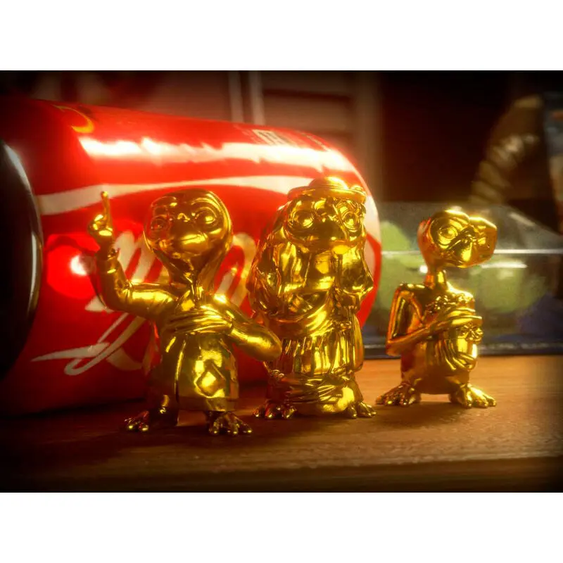 E.T. the Extra-Terrestrial zberateľská sada mini figúrok 3-balenie Golden Edition 5 cm produktová fotografia