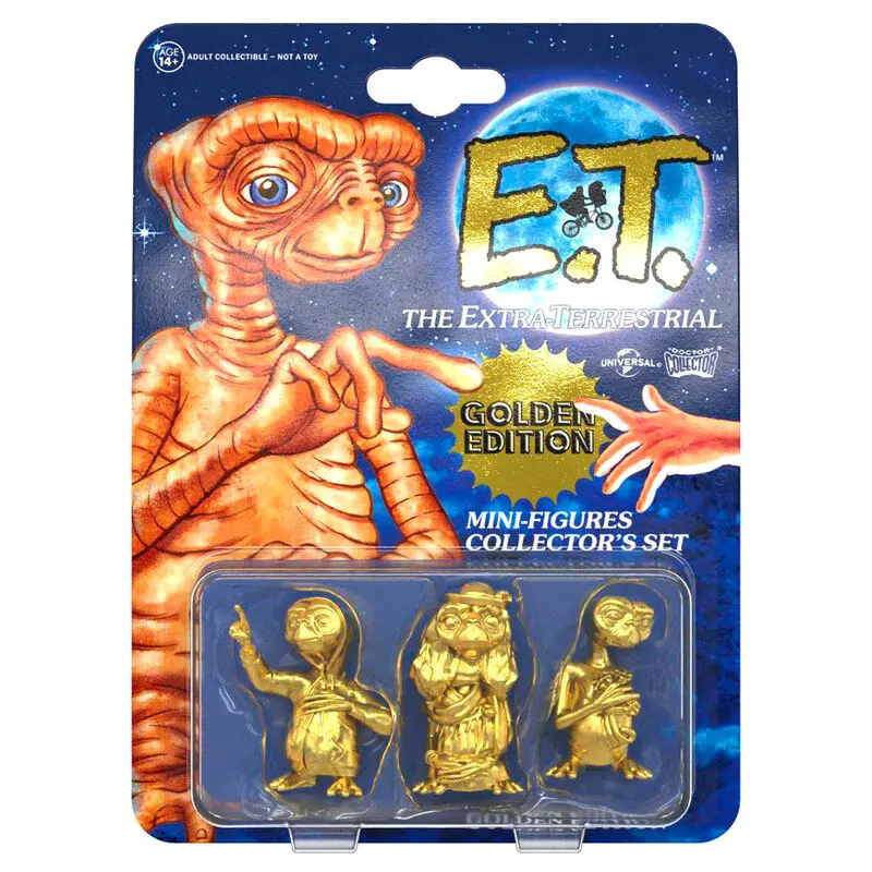 E.T. the Extra-Terrestrial zberateľská sada mini figúrok 3-balenie Golden Edition 5 cm produktová fotografia