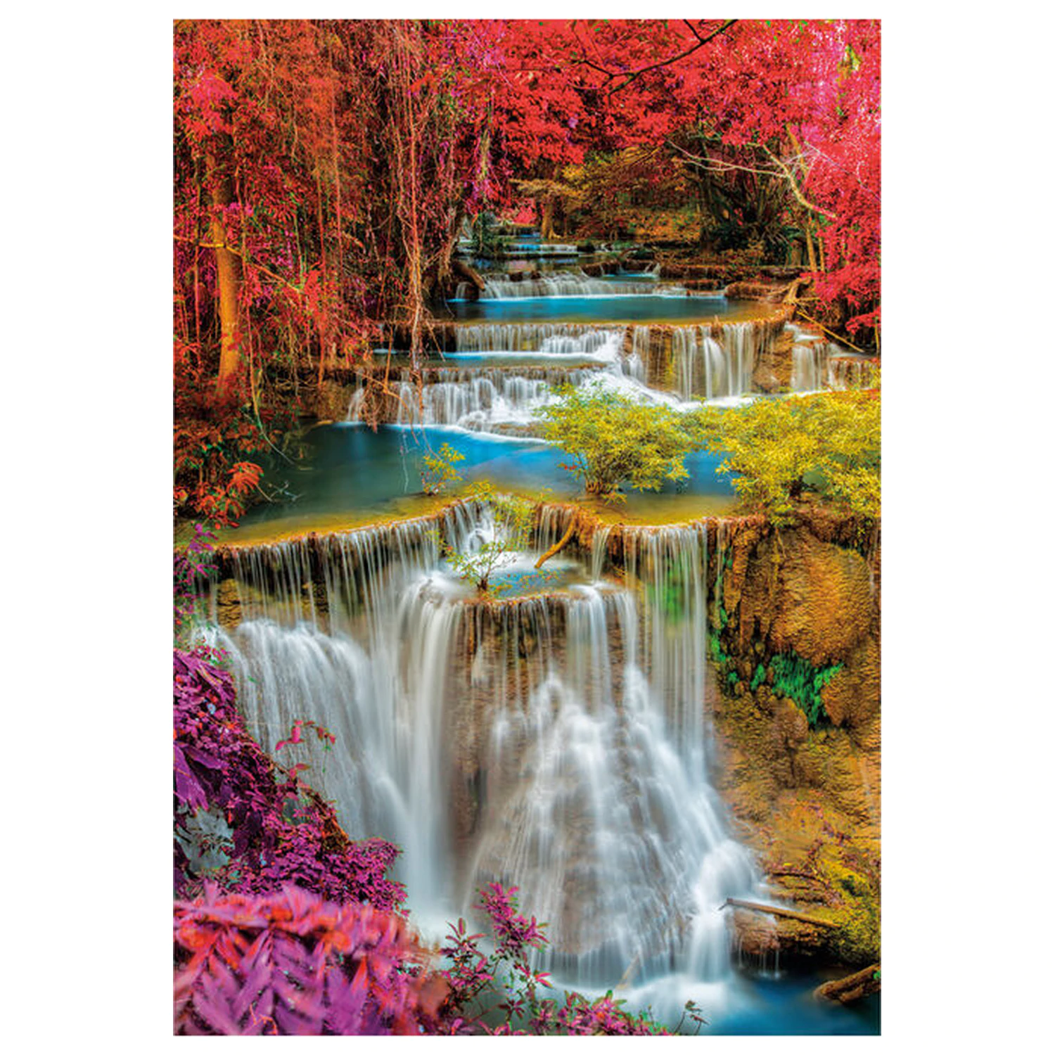 Farebné Thai Falls puzzle 1000 ks produktová fotografia