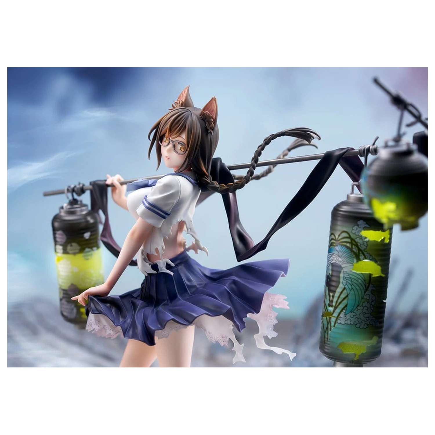 Comics Bakemonogatari PVC figúrka 1/7 Tsubasa Hanekawa 26 cm produktová fotografia