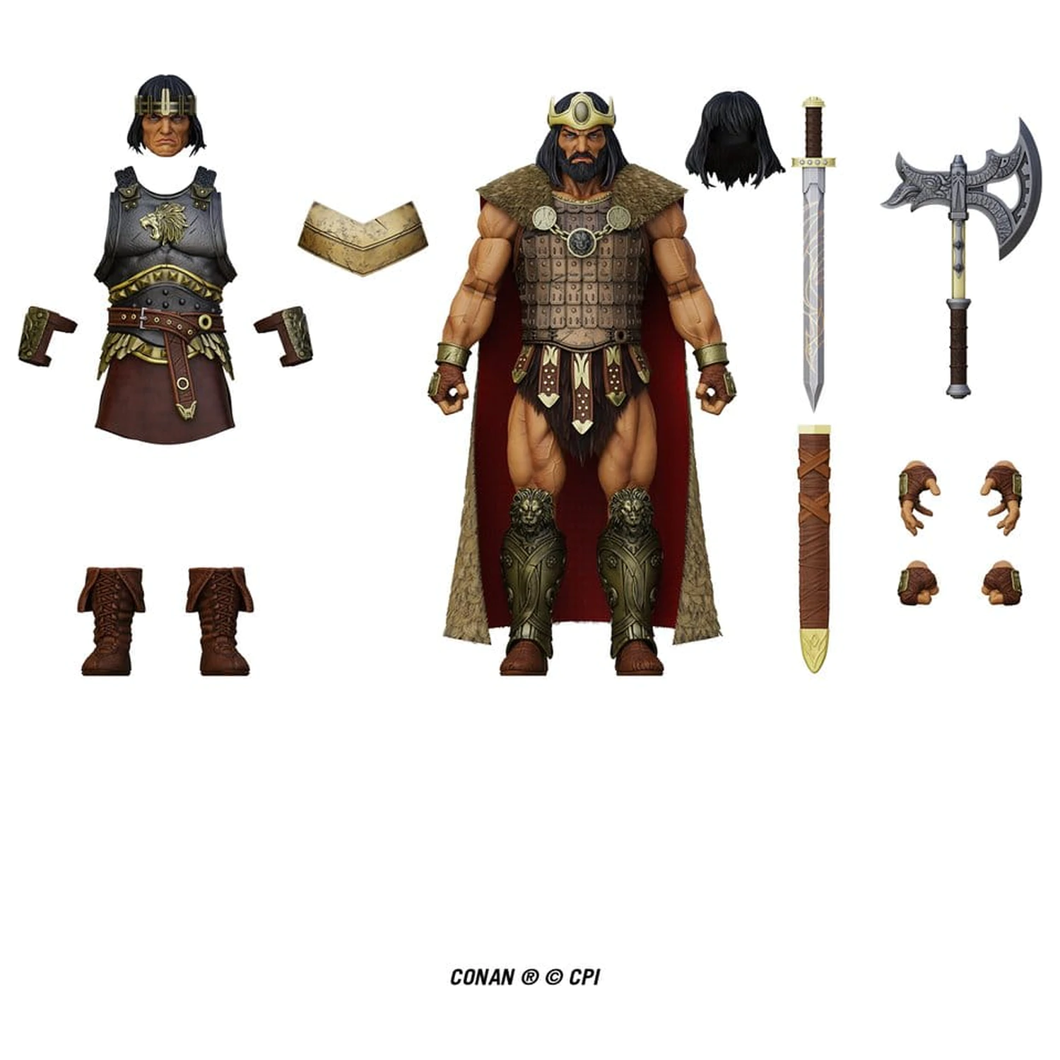 Conan Epic H.A.C.K.S. Akčná figúrka 1/12 King Conan: Ruler of Aquilonia produktová fotografia