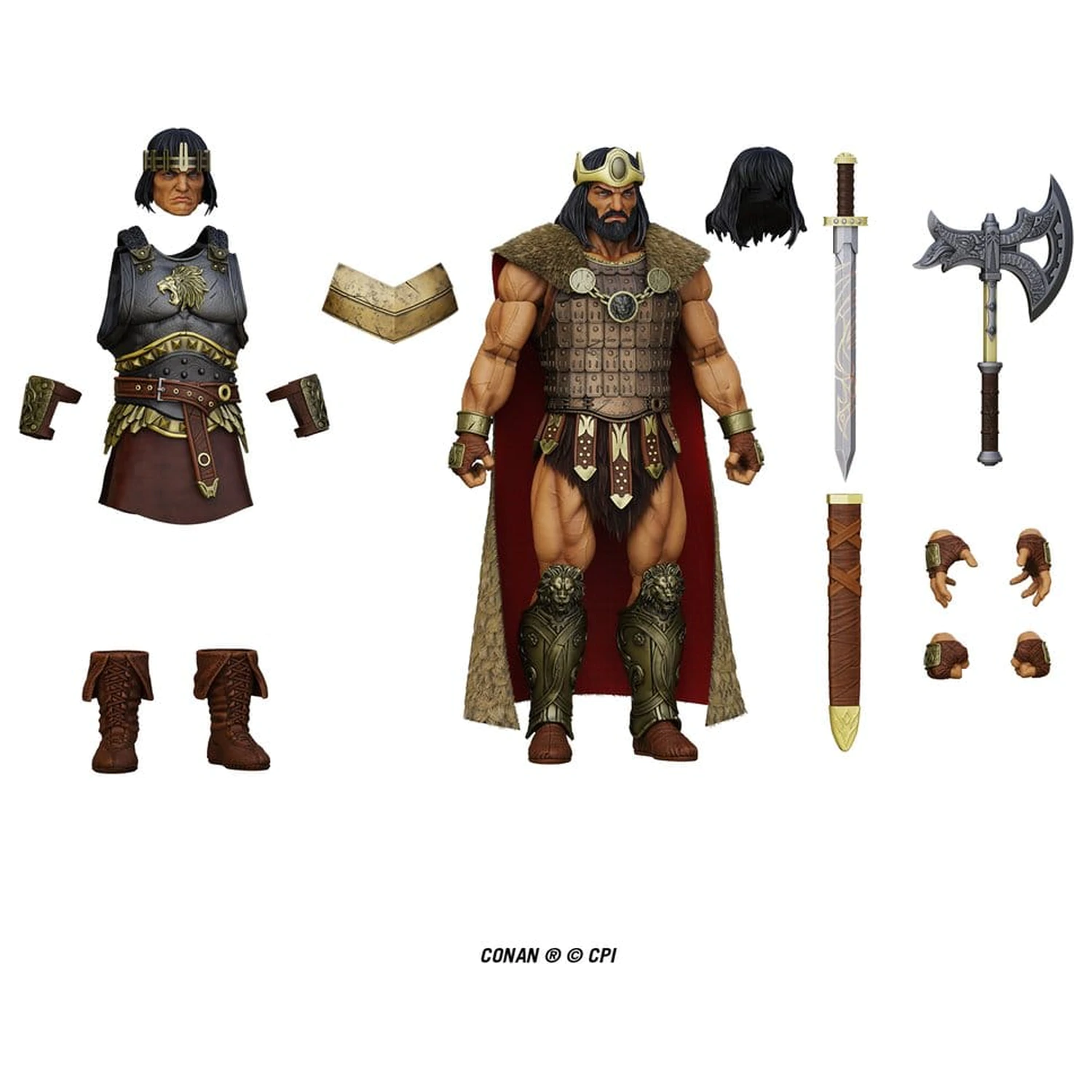 Conan Epic H.A.C.K.S. Akčná figúrka 1/12 King Conan: Ruler of Aquilonia produktová fotografia