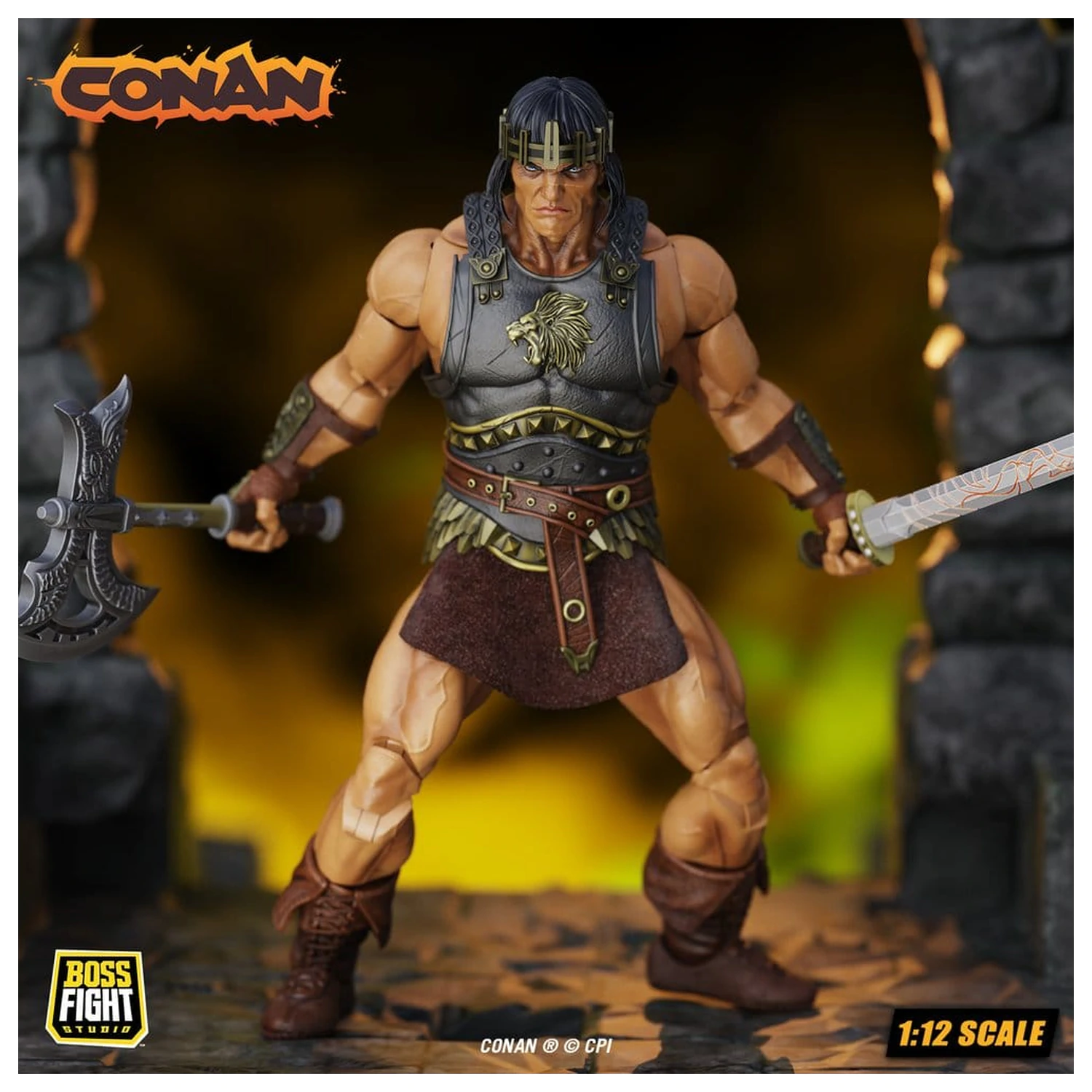 Conan Epic H.A.C.K.S. Akčná figúrka 1/12 King Conan: Ruler of Aquilonia produktová fotografia