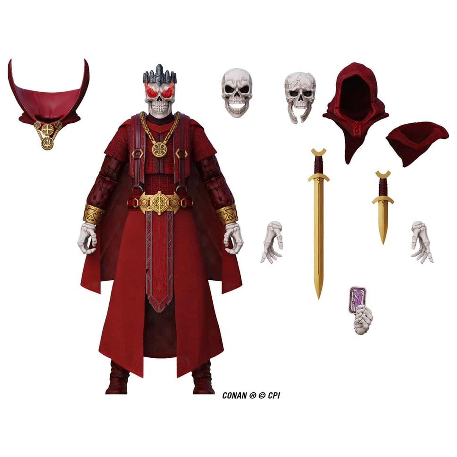 Conan Epic H.A.C.K.S. akčná figúrka 1/12 Thulsa Doom: Undead Sorcerer produktová fotografia