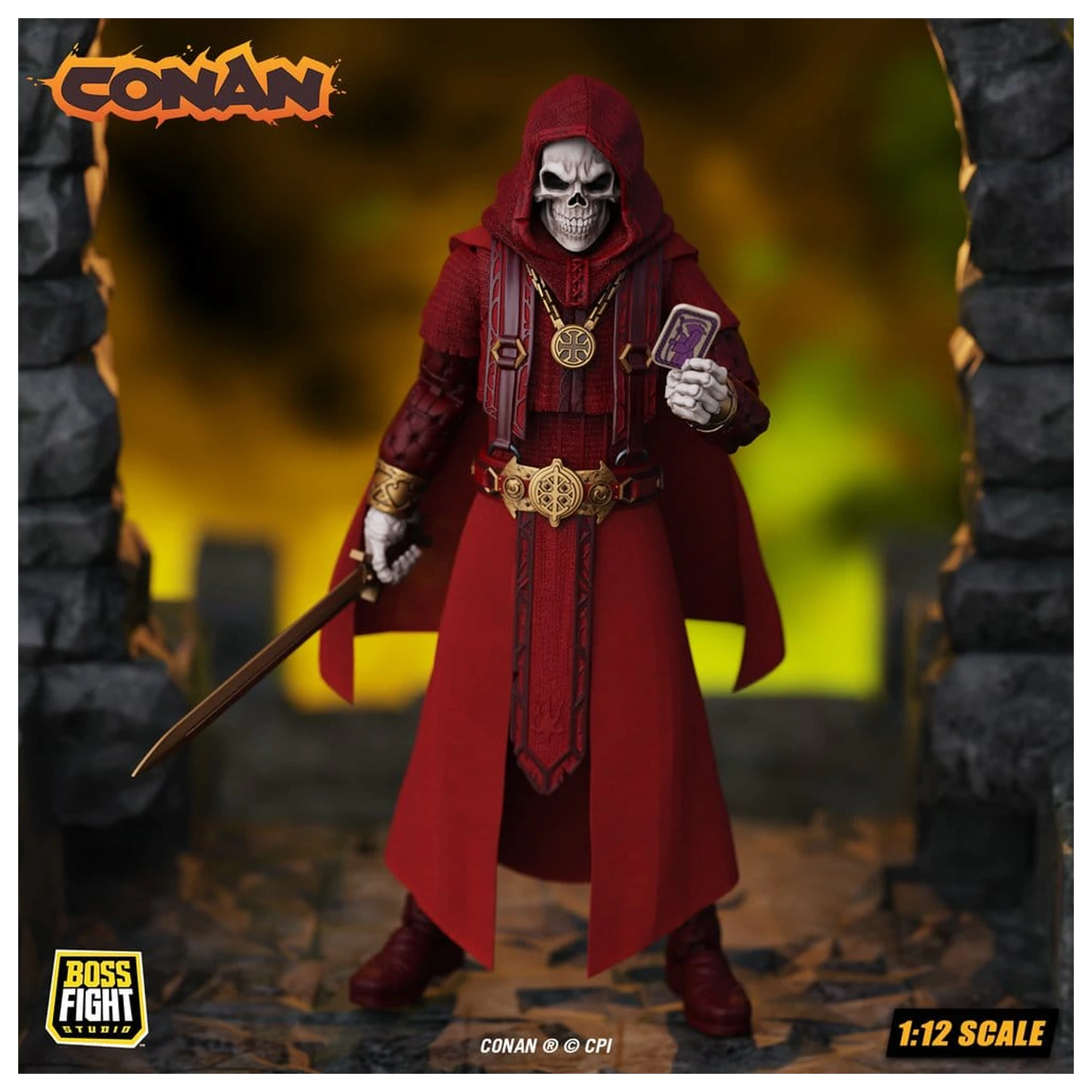 Conan Epic H.A.C.K.S. akčná figúrka 1/12 Thulsa Doom: Undead Sorcerer produktová fotografia