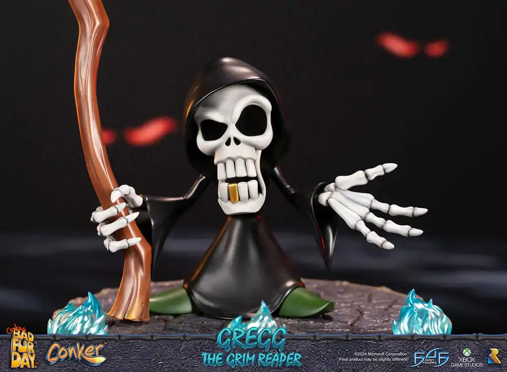 Conker: Conker's Bad Fur Day Socha Gregg the Grim Reaper 36 cm produktová fotografia