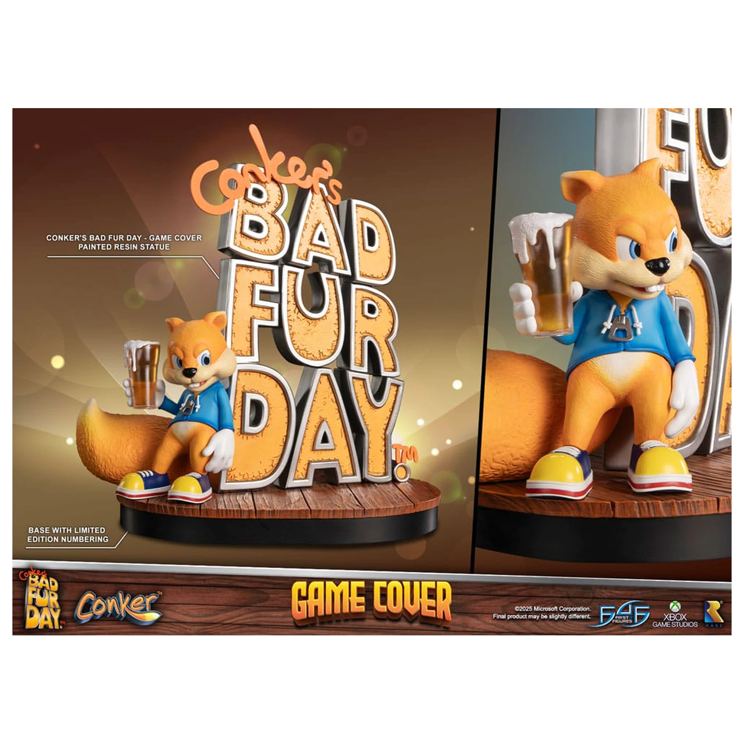 Conker´s Bad Fur Day soška Game Cover Exclusive Edition 45 cm produktová fotografia