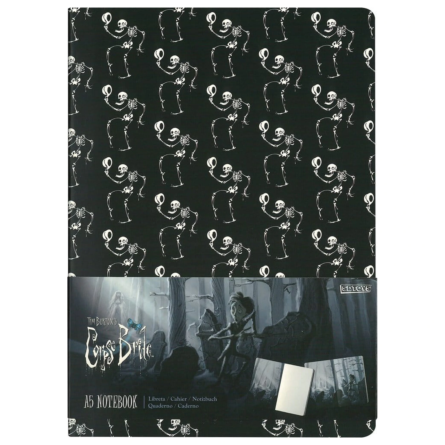 Corpse Bride Softcover zápisník Skeleton ver. A 21 cm produktová fotografia
