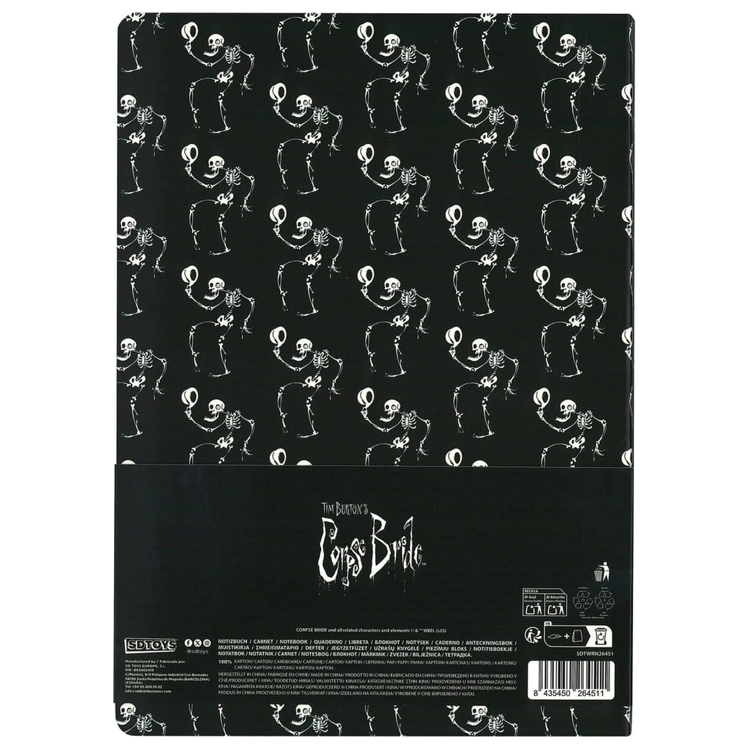 Corpse Bride Softcover zápisník Skeleton ver. A 21 cm produktová fotografia