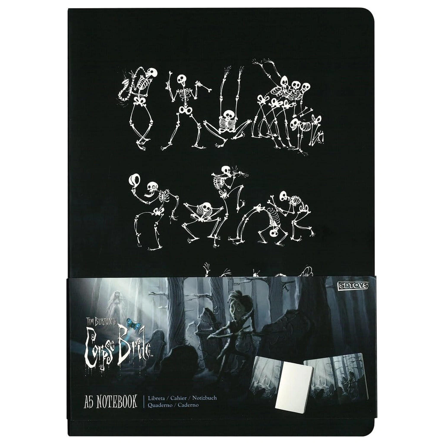 Corpse Bride Mäkká väzba Notebook Skeleton ver. B 21 cm produktová fotografia