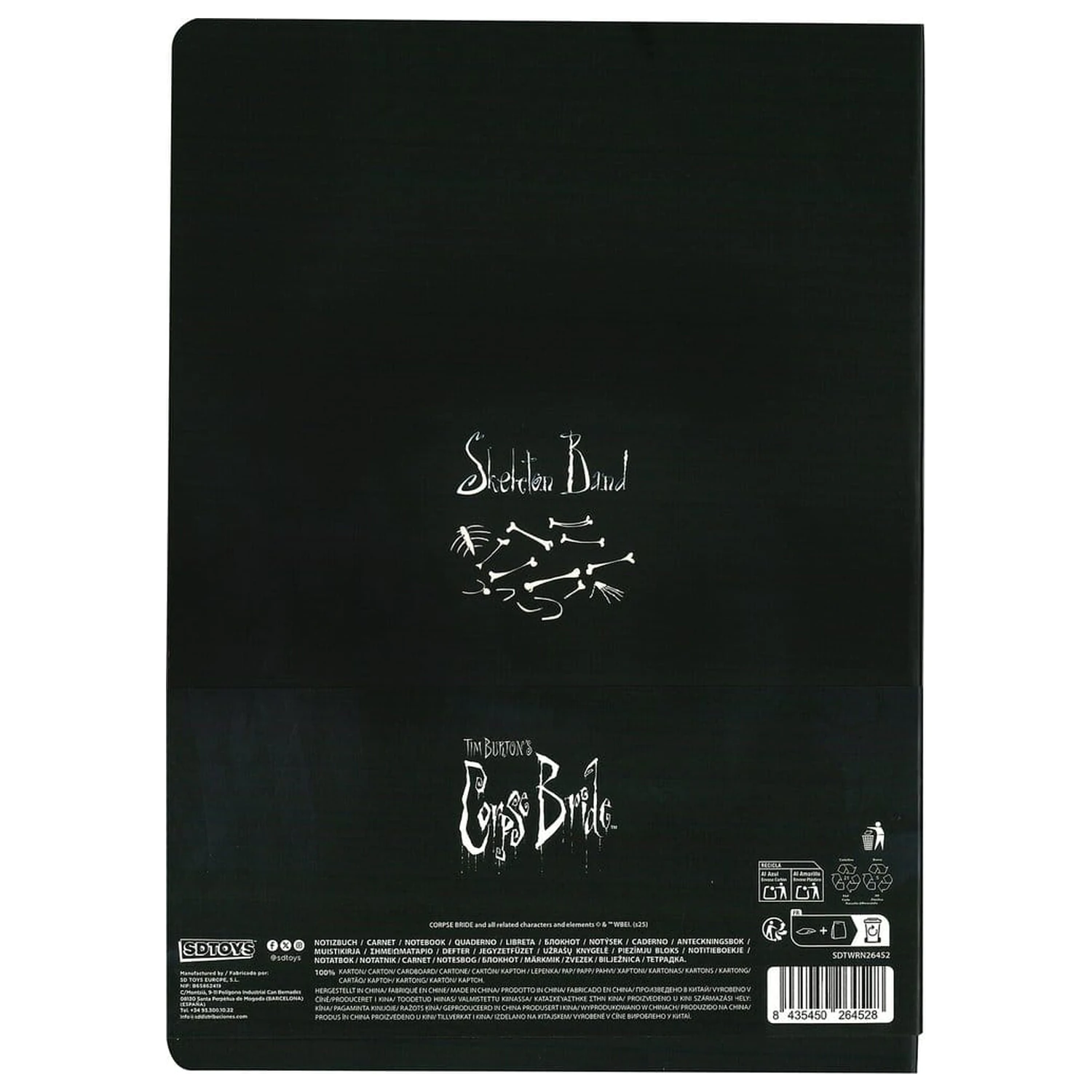 Corpse Bride Mäkká väzba Notebook Skeleton ver. B 21 cm produktová fotografia