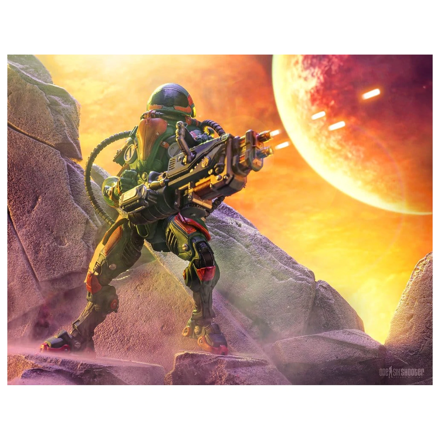 Cosmic Legions akčná figúrka T.U.5.C.C. Heavy Gunner produktová fotografia