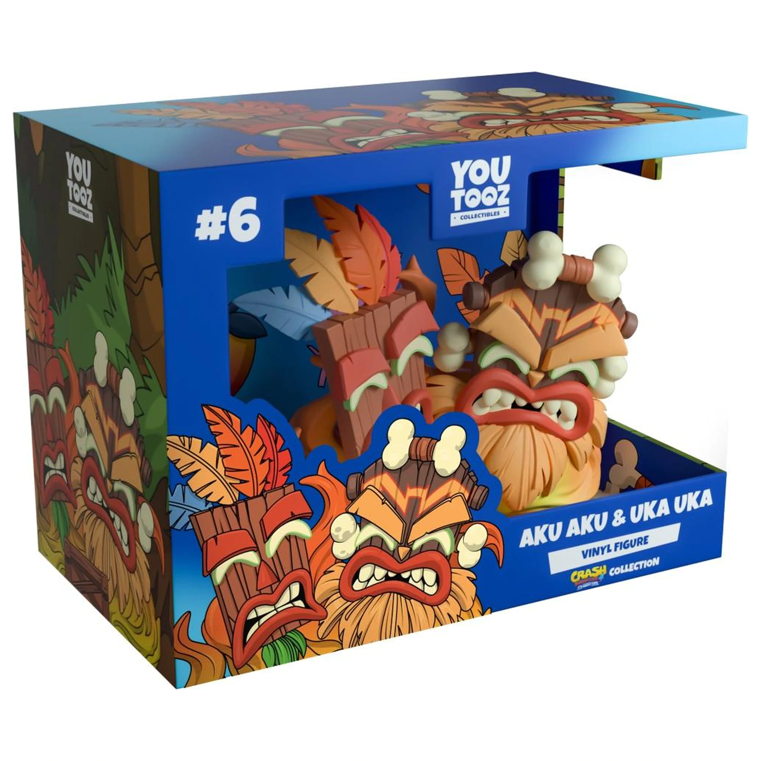 Crash Bandicoot Aku Aku & Uka Uka figúrka 9 cm produktová fotografia
