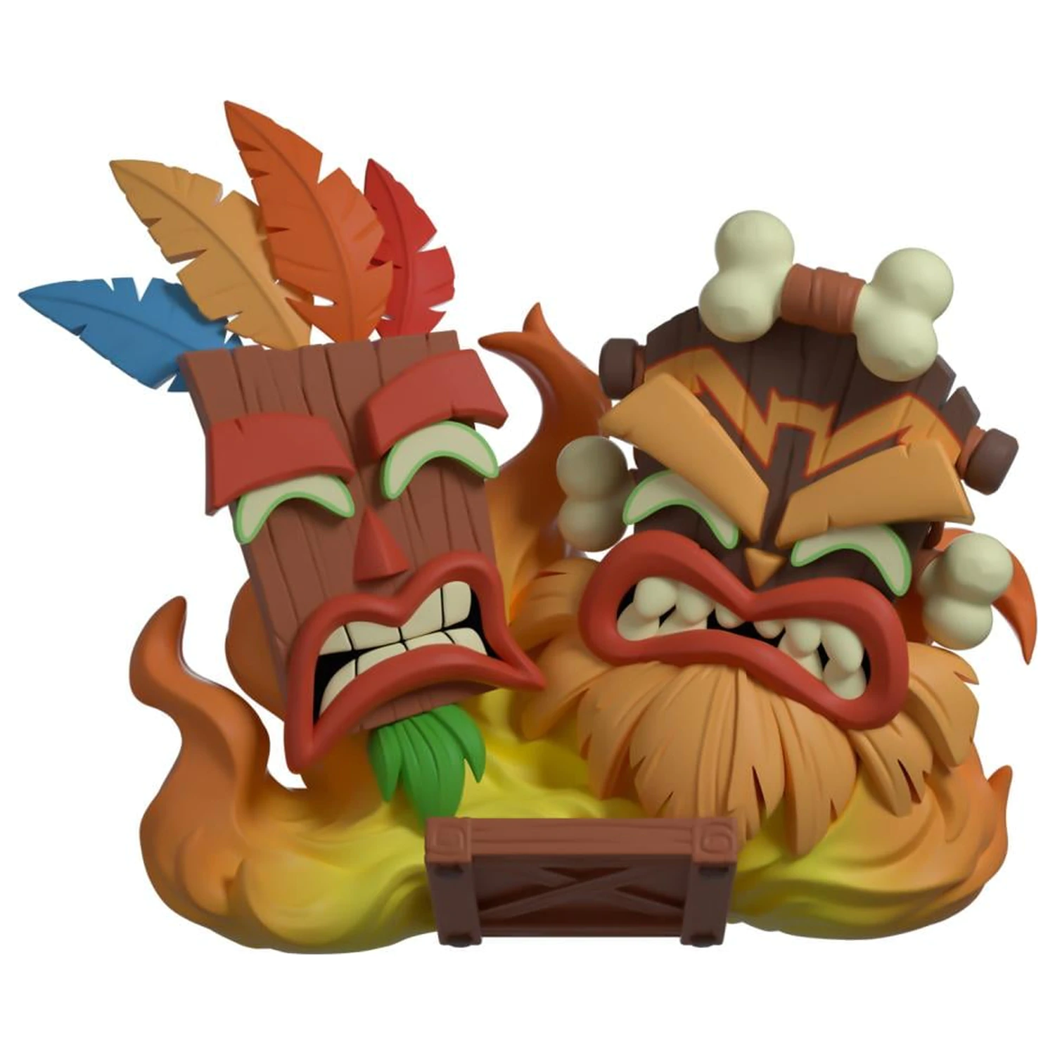 Crash Bandicoot Aku Aku & Uka Uka figúrka 9 cm produktová fotografia