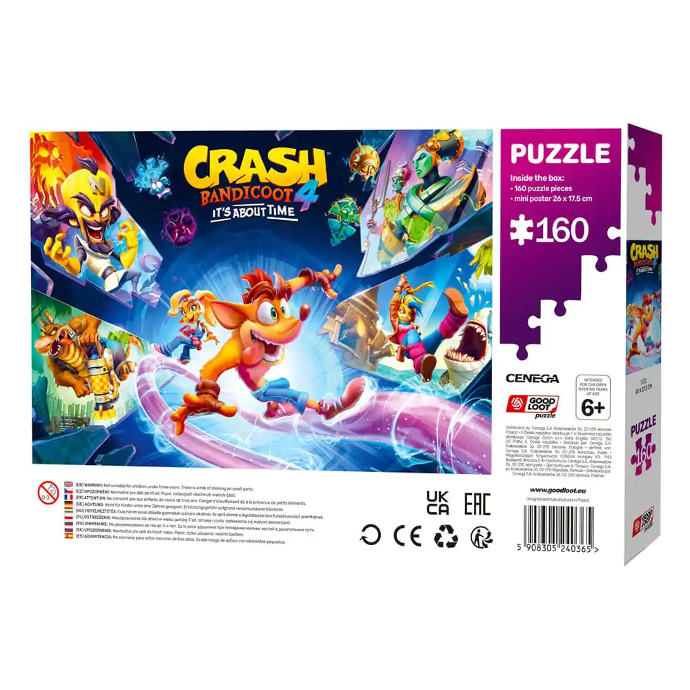 Crash Bandicoot 4 Kids Puzzle It's About Time (160 ks) termékfotó