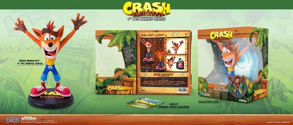 Crash Bandicoot N. Sane Trilogy PVC Socha Crash Bandicoot 23 cm produktová fotografia
