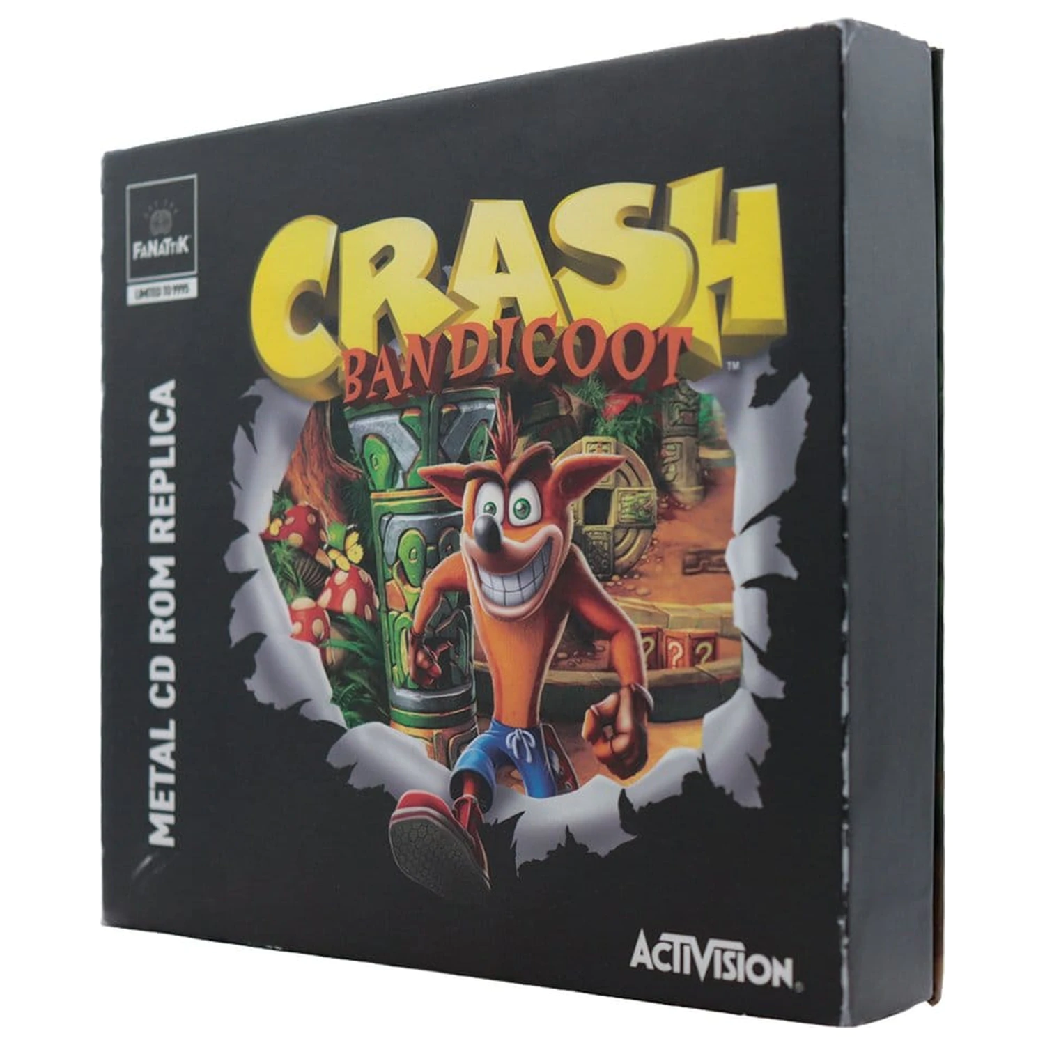 Crash Bandicoot replika kovový CD-ROM zberateľský limitovaná edícia 11 cm produktová fotografia