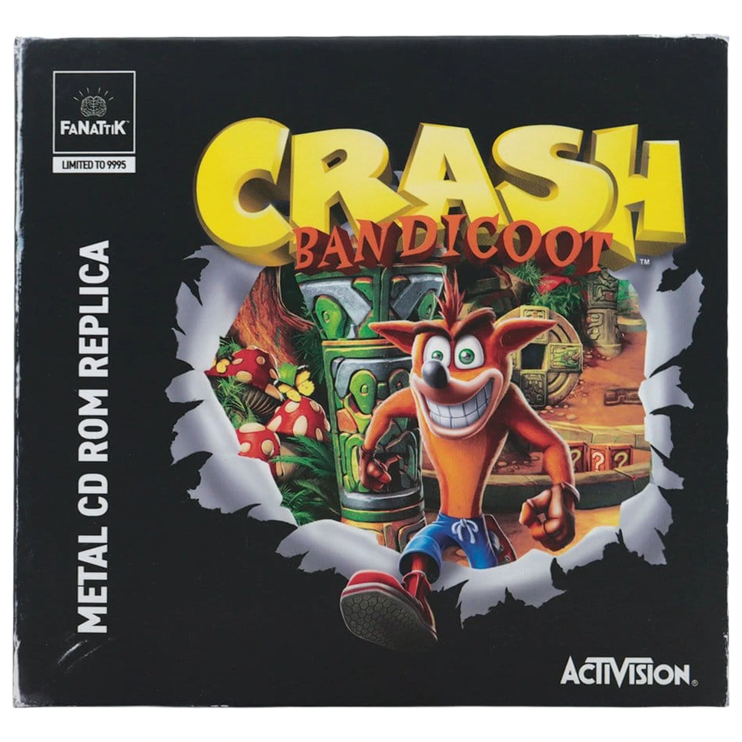 Crash Bandicoot replika kovový CD-ROM zberateľský limitovaná edícia 11 cm produktová fotografia
