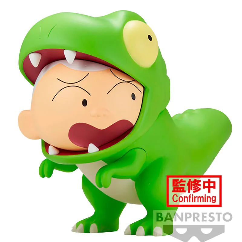 Crayon Shinchan Our Dinosaur Diary Kasukabe Boueitai Tyrannosaurus Masao-kun figúrka 11 cm termékfotó