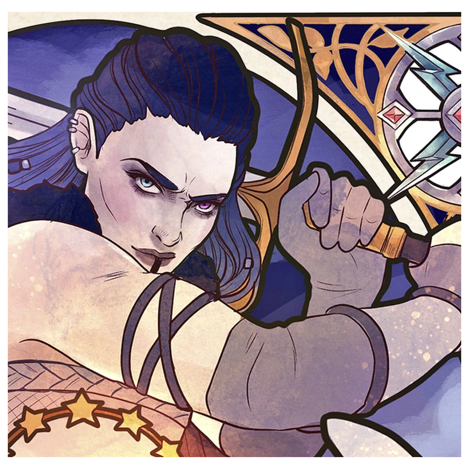Critical Role Art Print Ashley Johnson: 10. výročie secesných ilustrácií 46 x 28 cm - nezarámované produktová fotografia