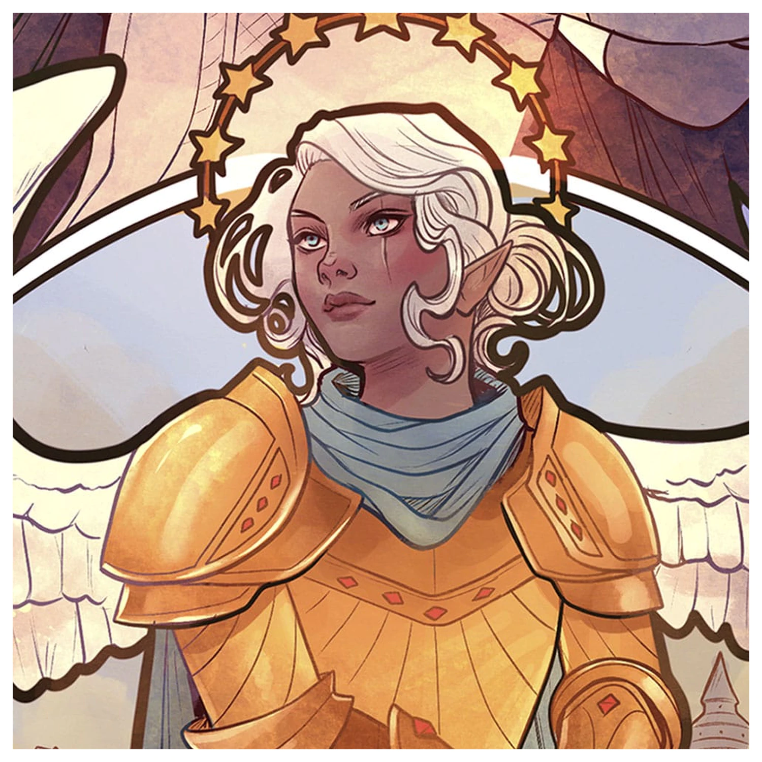 Critical Role Art Print Ashley Johnson: 10. výročie secesných ilustrácií 46 x 28 cm - nezarámované produktová fotografia