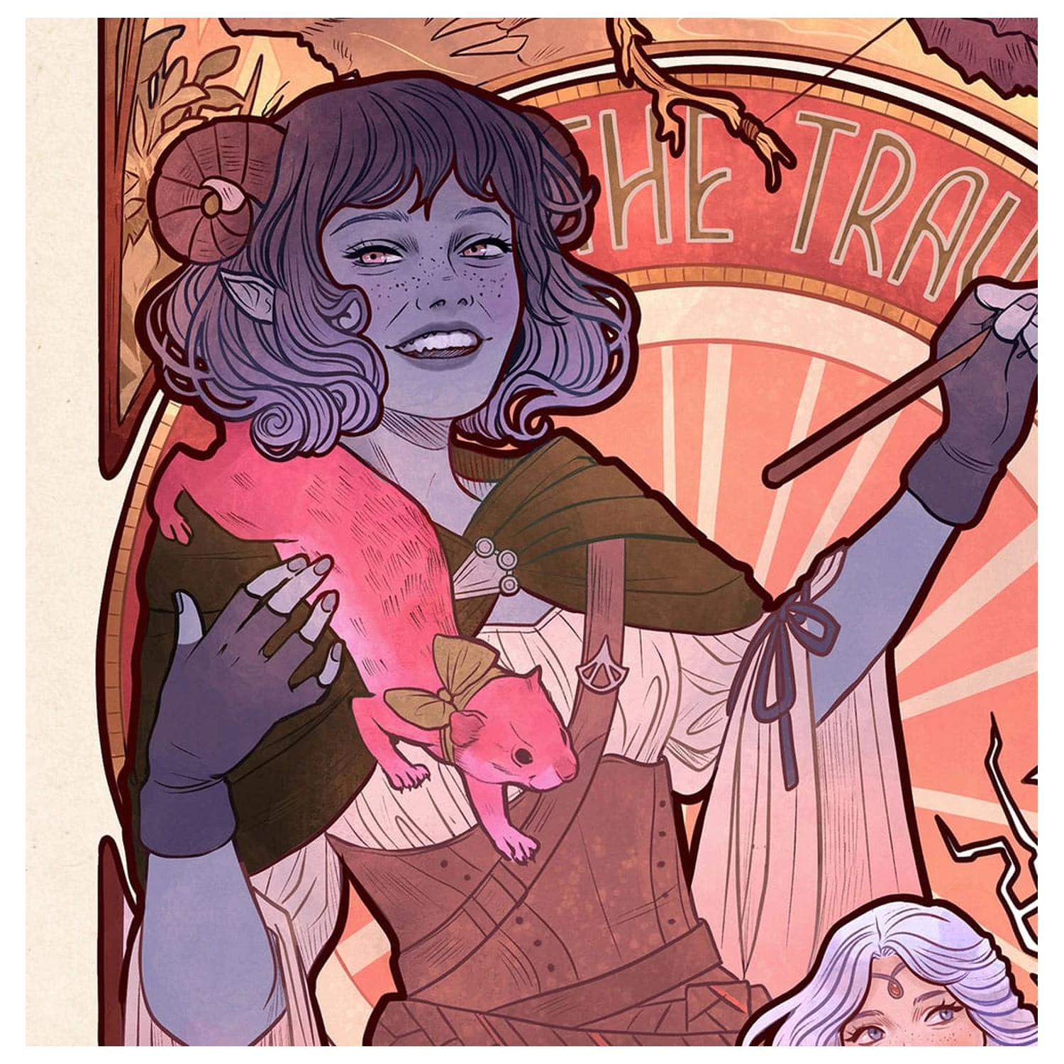 Critical Role Art Print Laura Bailey: 10th Anniversary Art Nouveau Ilustrácie 46 x 28 cm - nezarámované produktová fotografia