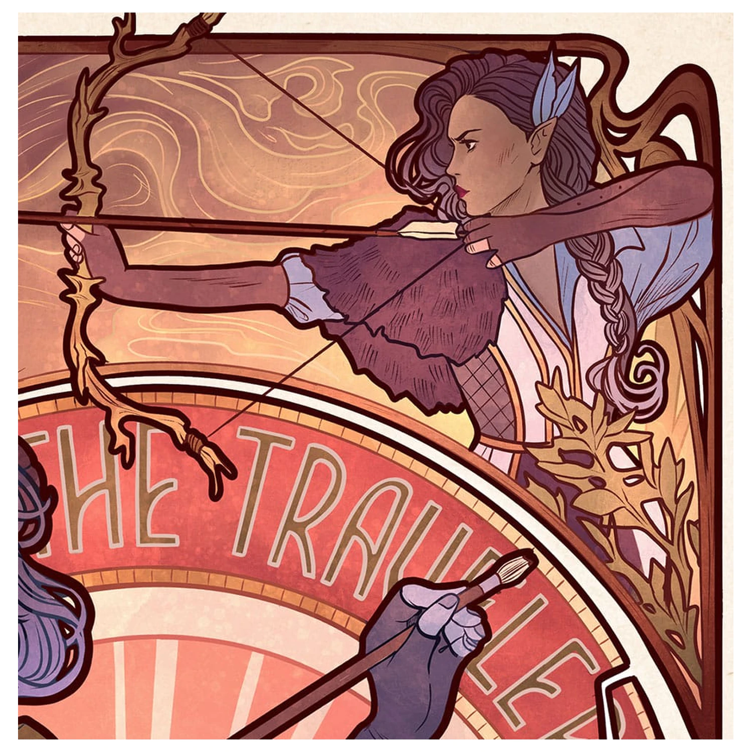 Critical Role Art Print Laura Bailey: 10th Anniversary Art Nouveau Ilustrácie 46 x 28 cm - nezarámované produktová fotografia