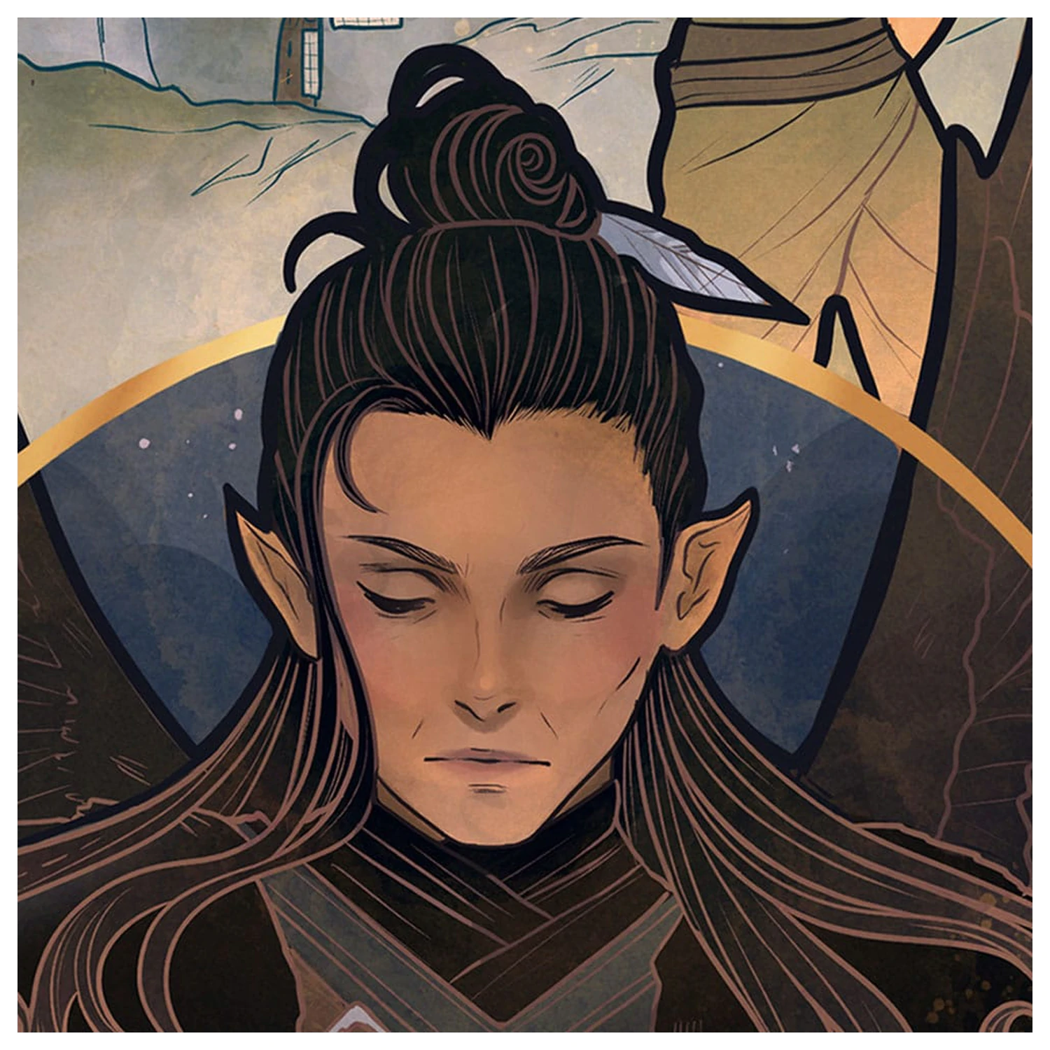 Critical Role Art Print Liam O'Brien: Ilustrácie k 10. výročiu Art Nouveau 46 x 28 cm - nezarámované produktová fotografia