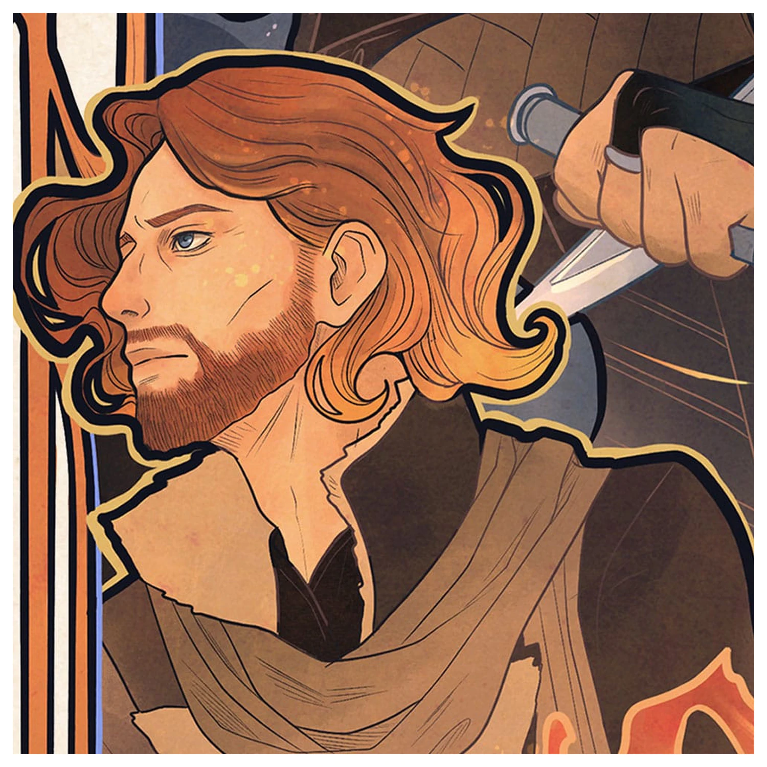 Critical Role Art Print Liam O'Brien: Ilustrácie k 10. výročiu Art Nouveau 46 x 28 cm - nezarámované produktová fotografia