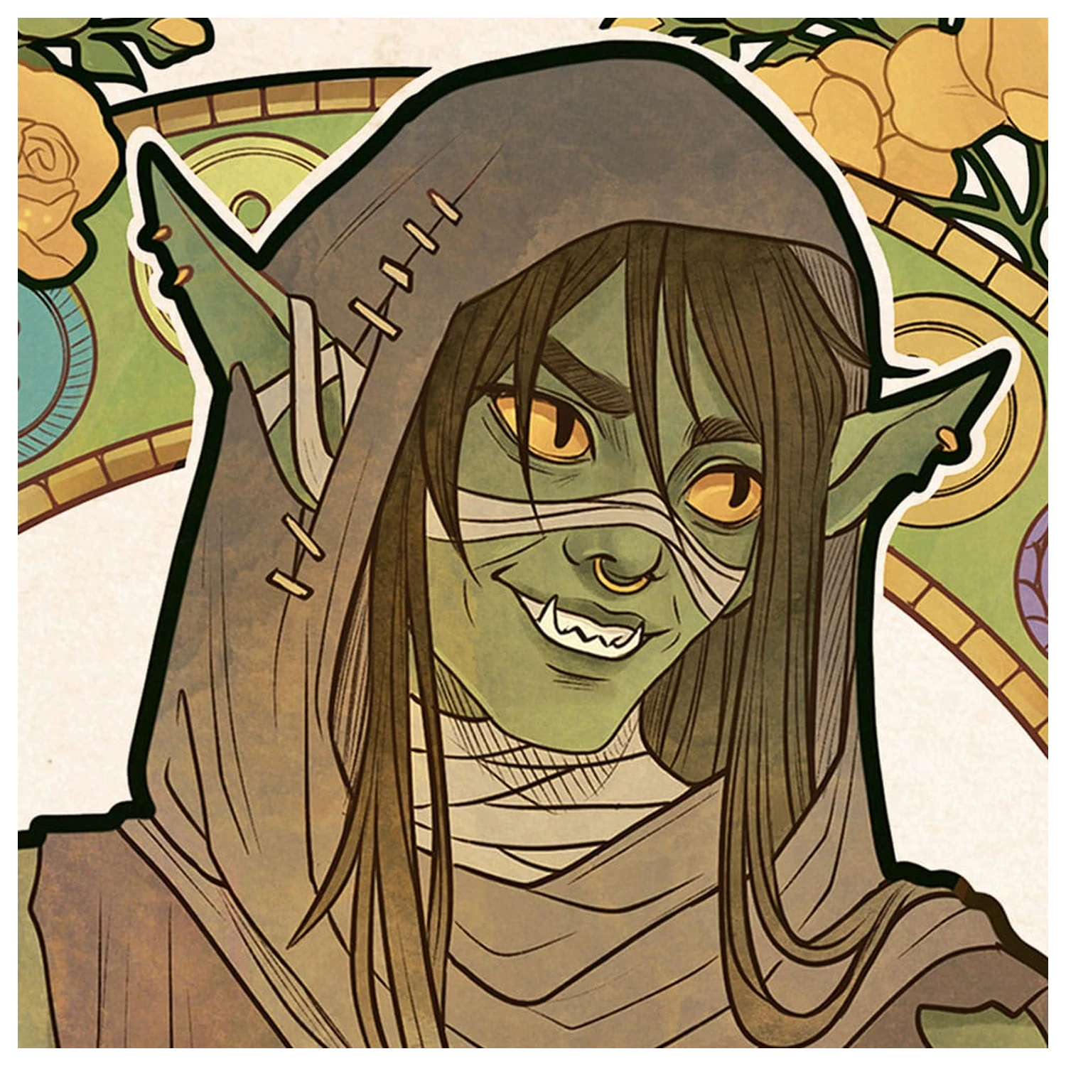 Critical Role Umelecká Tlač Sam Riegel: 10th Anniversary Art Nouveau Ilustrácie 46 x 28 cm - nezarámované produktová fotografia