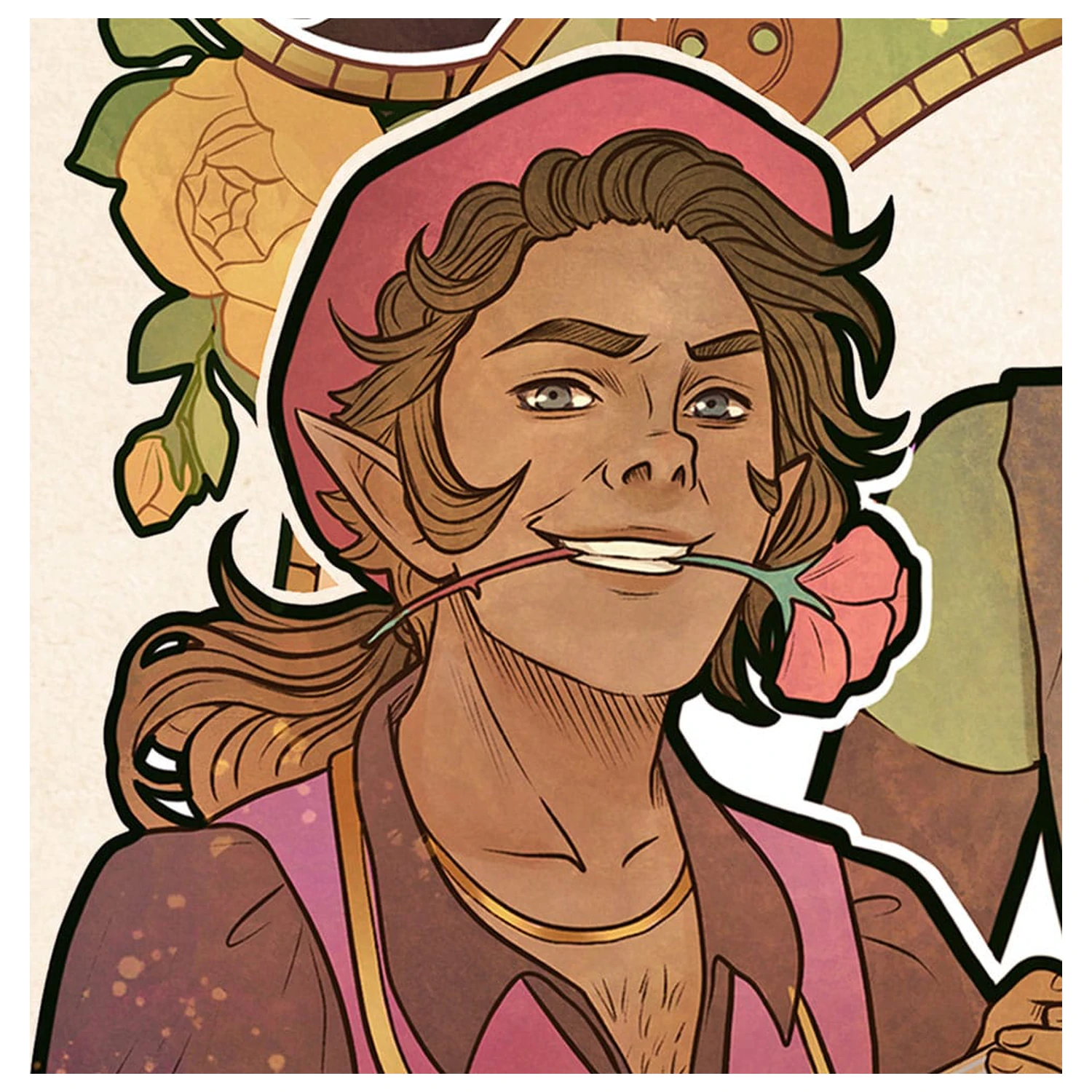 Critical Role Umelecká Tlač Sam Riegel: 10th Anniversary Art Nouveau Ilustrácie 46 x 28 cm - nezarámované produktová fotografia