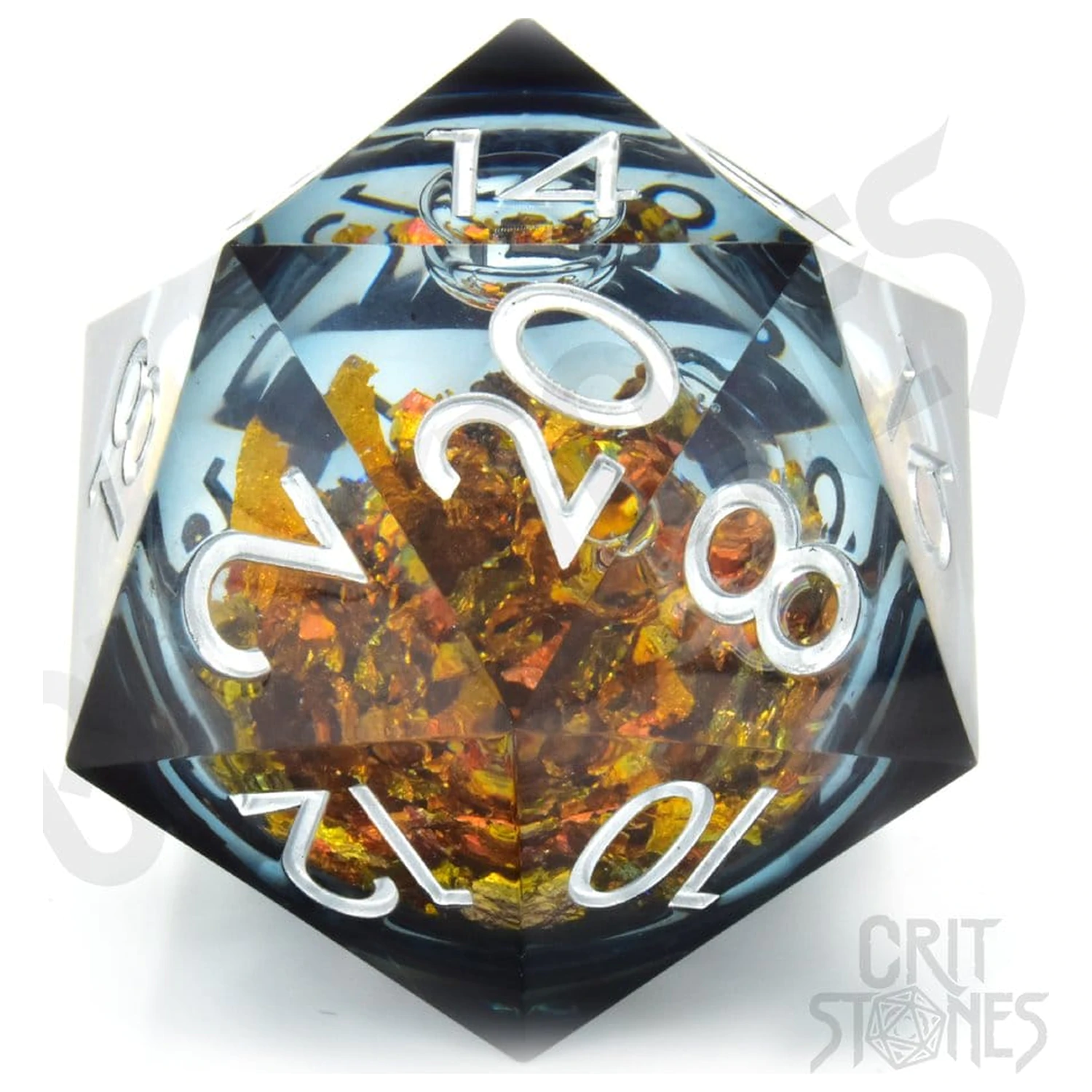 CritStones Liquid Core Kocky D20 King Midas 5 cm produktová fotografia