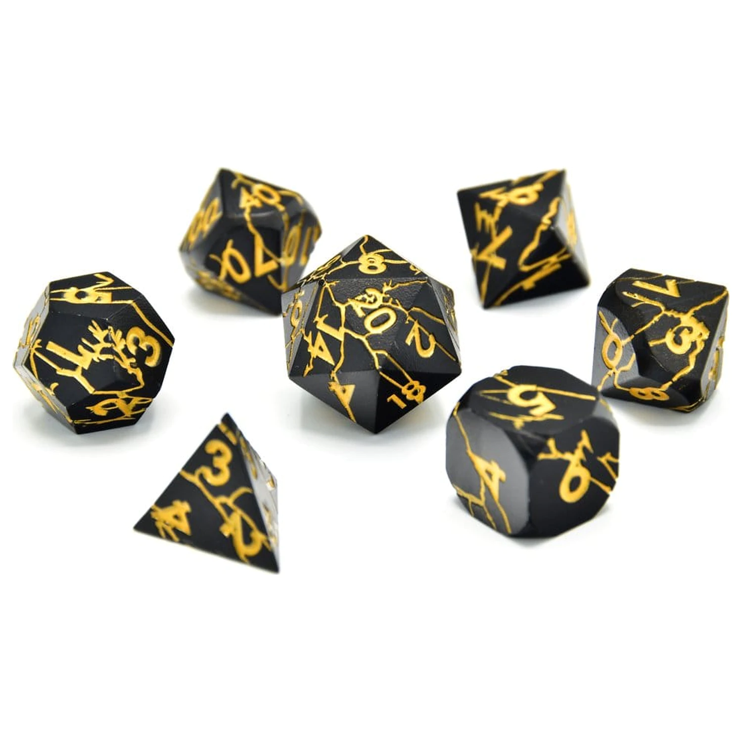 CritStones Metal Dice Set Torn Mystic (7) produktová fotografia