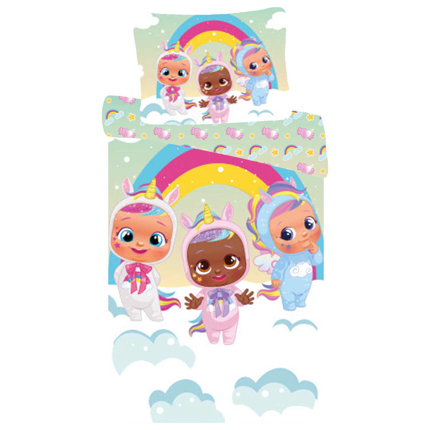 Cry Babies Clouds detská obliečka na perinu pre predškolákov produktová fotografia