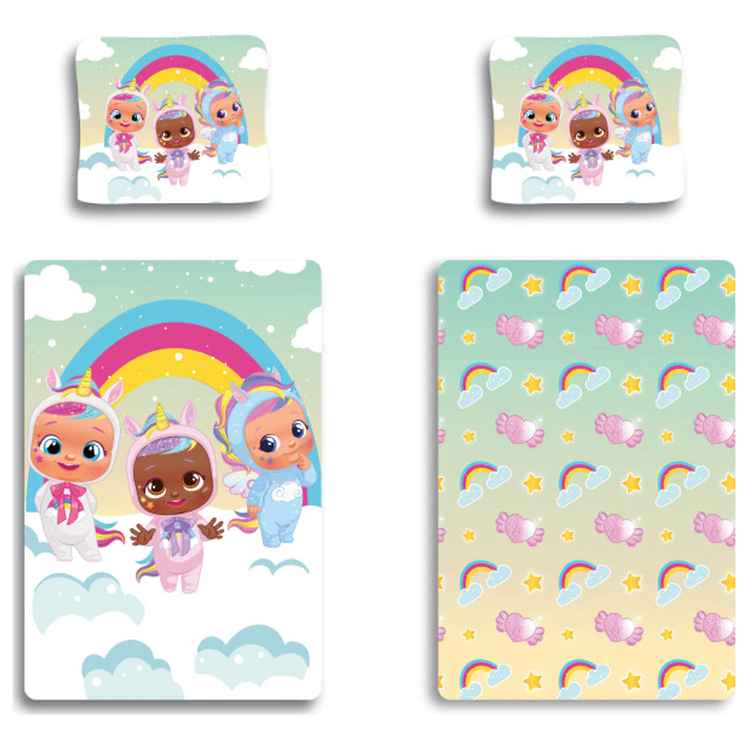 Cry Babies Clouds detská obliečka na perinu pre predškolákov produktová fotografia