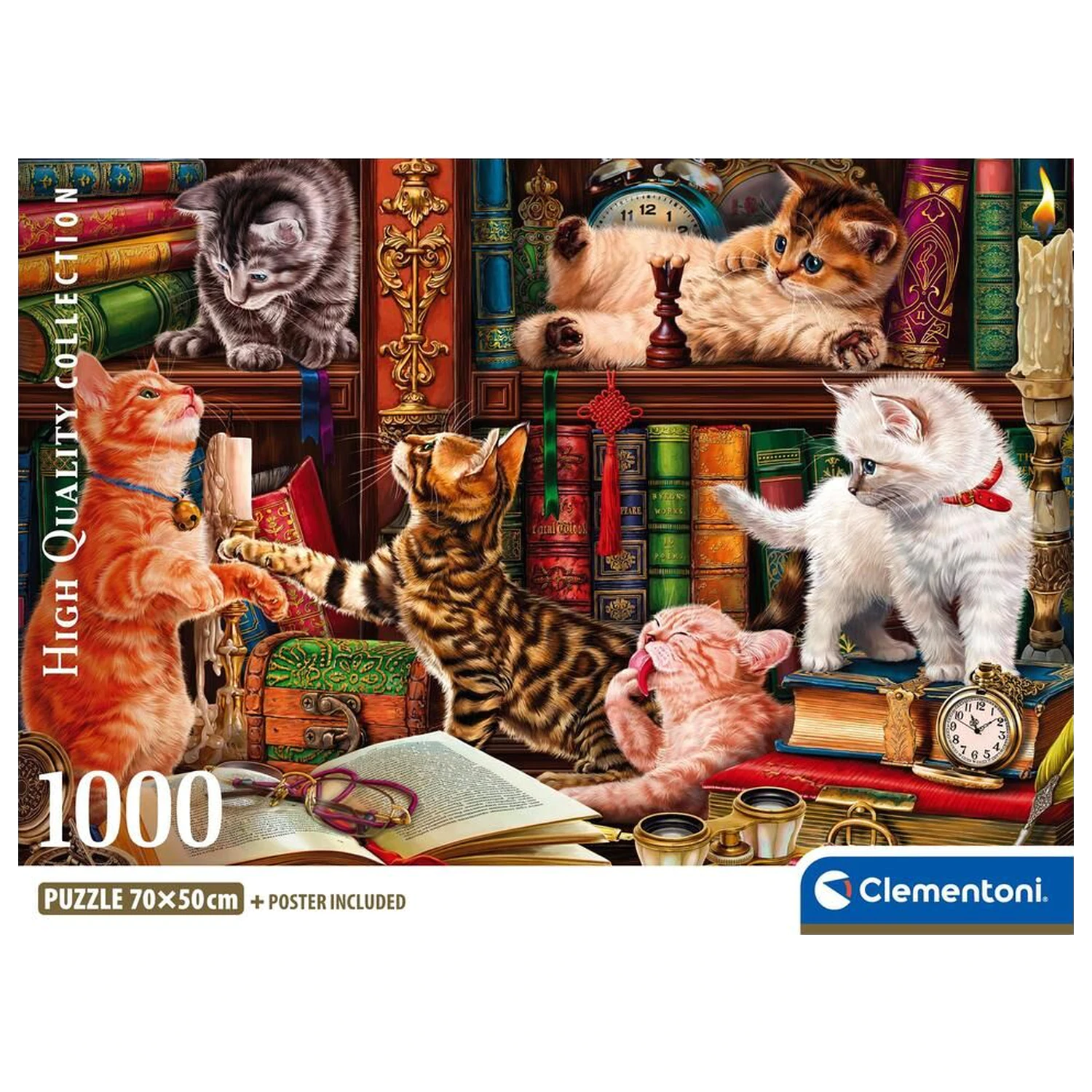 Curious Whiskers puzzle 1000 kusov produktová fotografia