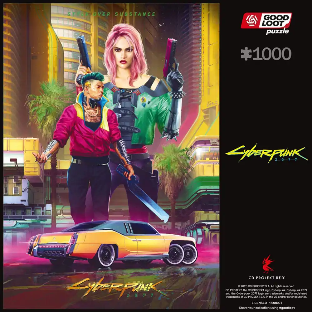 Cyberpunk 2077 Puzzle Kitsch Style (1000 dielikov) produktová fotografia