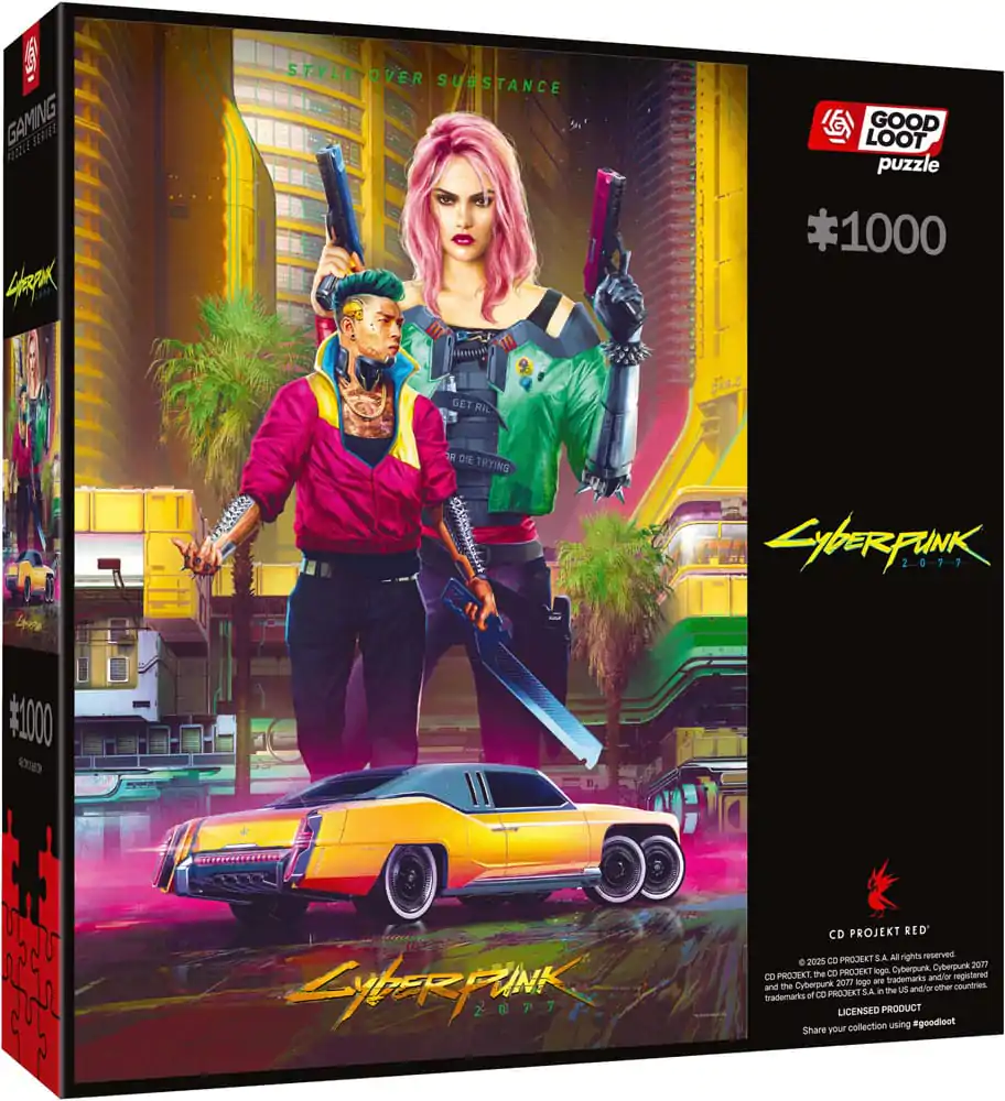 Cyberpunk 2077 Puzzle Kitsch Style (1000 dielikov) produktová fotografia