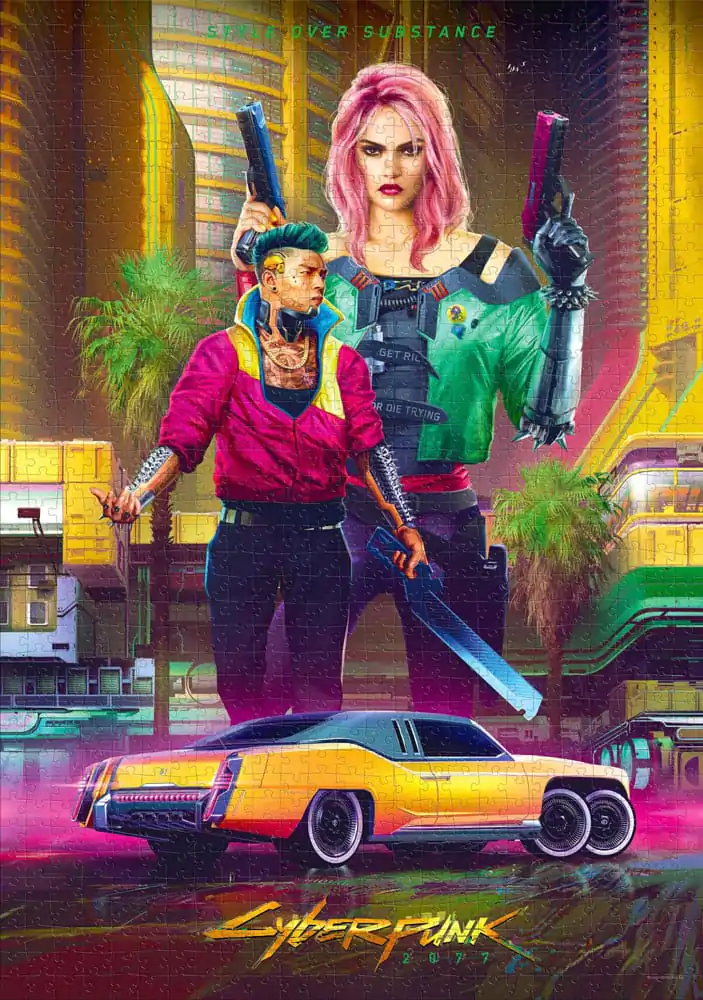 Cyberpunk 2077 Puzzle Kitsch Style (1000 dielikov) produktová fotografia
