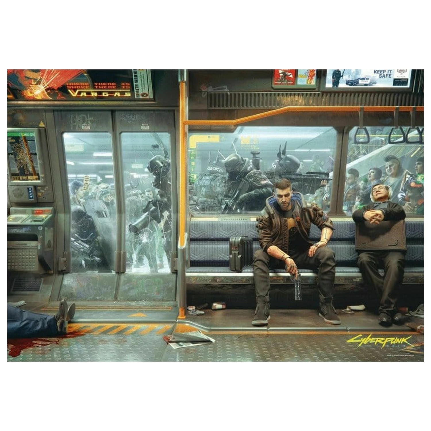 Cyberpunk 2077 Puzzle Metro (1000 kusov) produktová fotografia