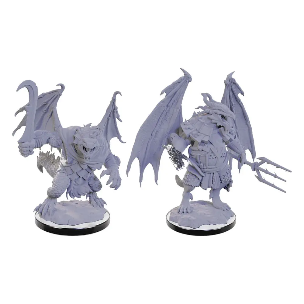 D&D Nolzur's Marvelous Miniatures miniatúra Nenafarbený Draconian peší vojak & Mág produktová fotografia