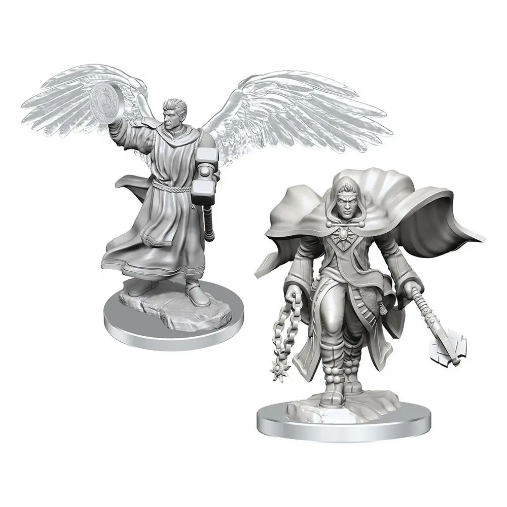 D&D Nolzur's Marvelous Miniatures Unpainted Miniatures 2-Pack Aasimar Klerik Muž – 2 balenie produktová fotografia